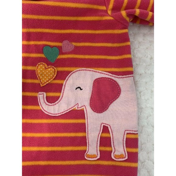 Sleepers fleece footie pajamas Carters Size 12M - Picture 2 of 4